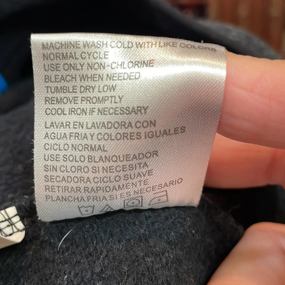 Carolina Panther NFL Jacket Full Zip Kangaroo Split Pockets Black Size Large - Picture 15 of 15